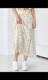 Shein Floral high waist skirt