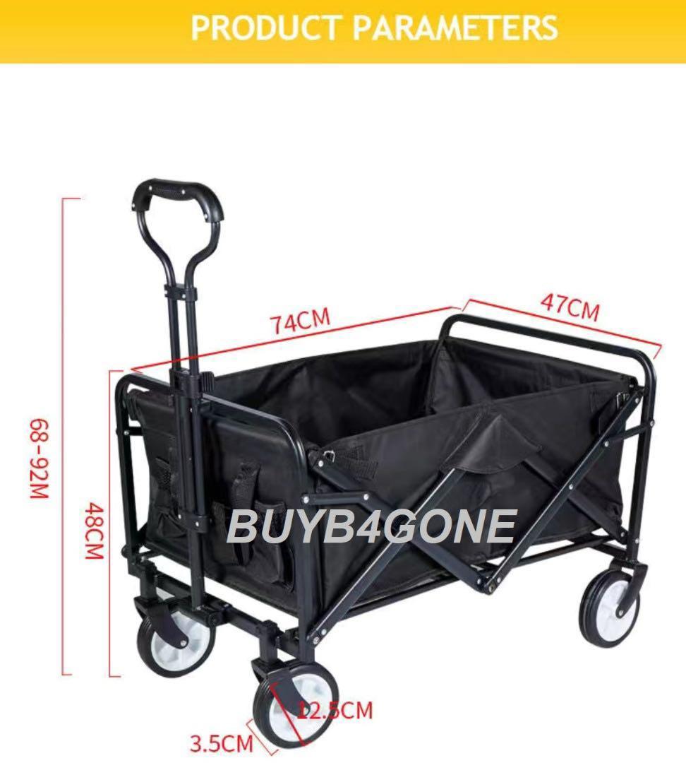 BUYB4GONE-FOLDABLE WAGON STROLLER/ GROCERY CART/ CAMPING CART/ MULTI ...