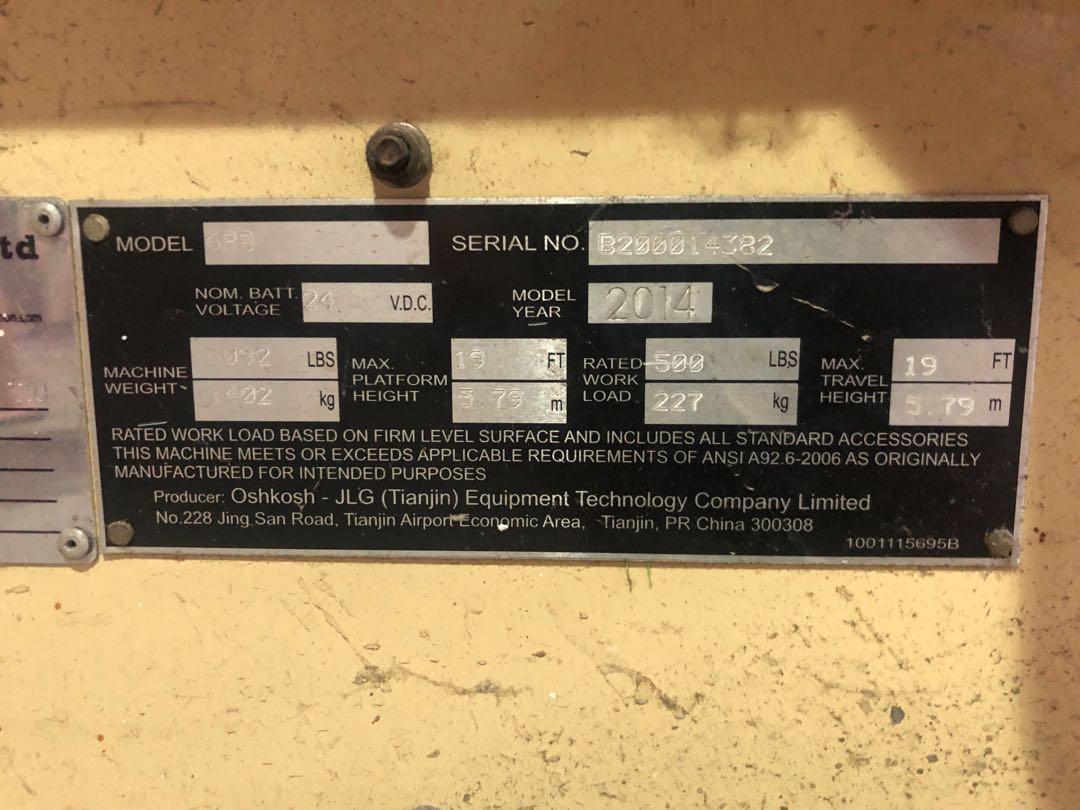 Galmon JLG 6RS Scissors Lift 6meter, Furniture & Home Living, Home