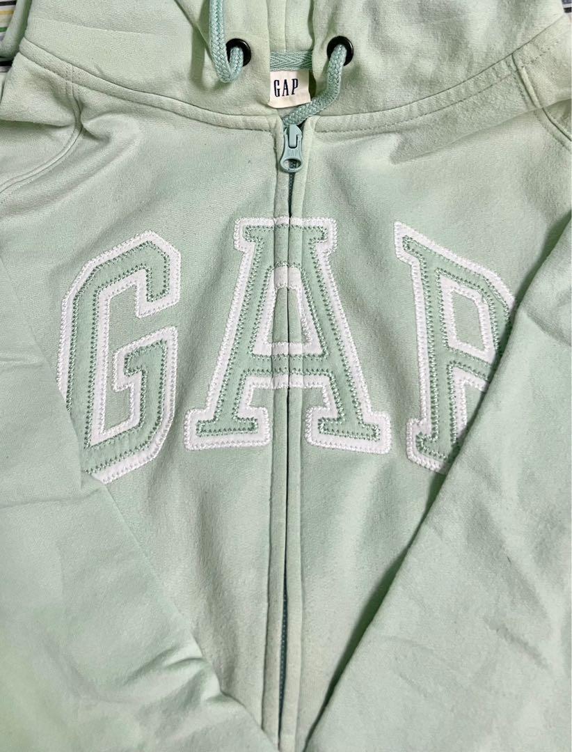 gap mint green hoodie