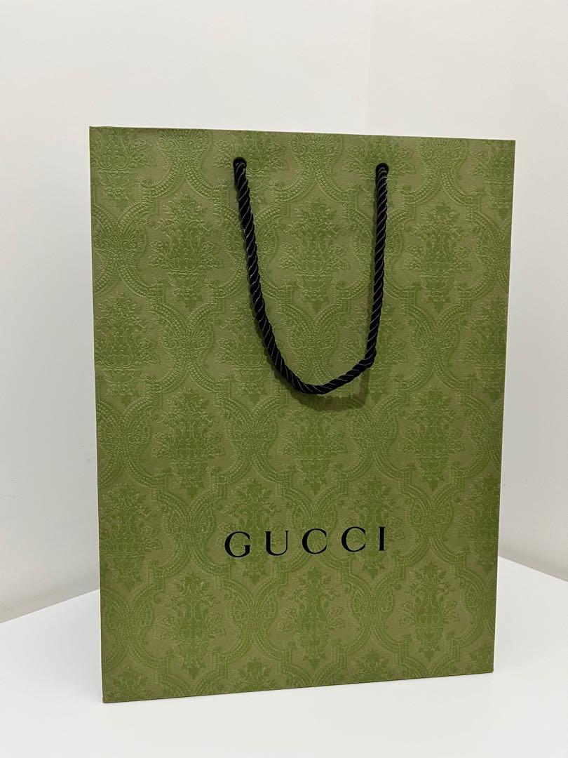 全新正貨Gucci 紙袋paper bag from GUCCI shop, 100% real, 女裝, 手袋