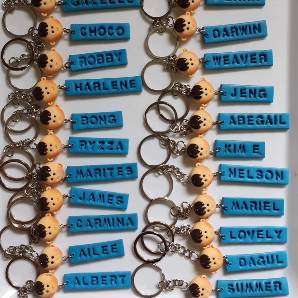 Handmade Christening Baptismal Baby Shower Gender Reveal Polymer Clay