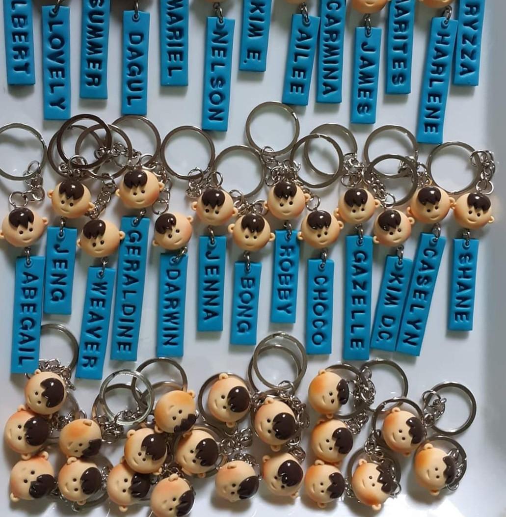 Handmade Christening Baptismal Baby Shower Gender Reveal Polymer Clay