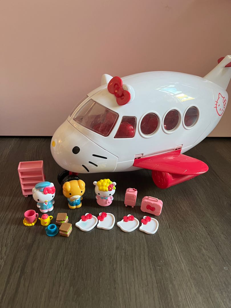 Hello kitty 2024 airplane set