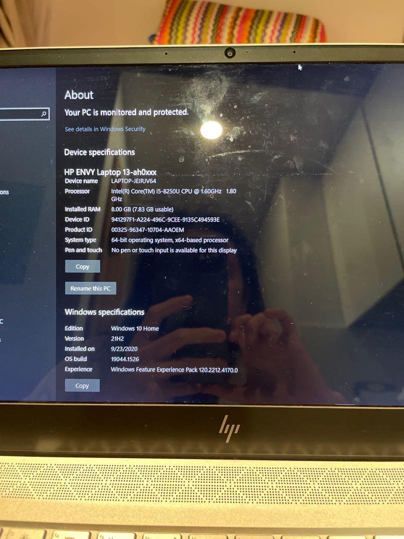 Hp envy 13 cheap i5 8250u