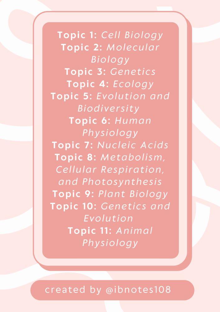 IB SL and HL Biology notes, Hobbies & Toys, Books & Magazines