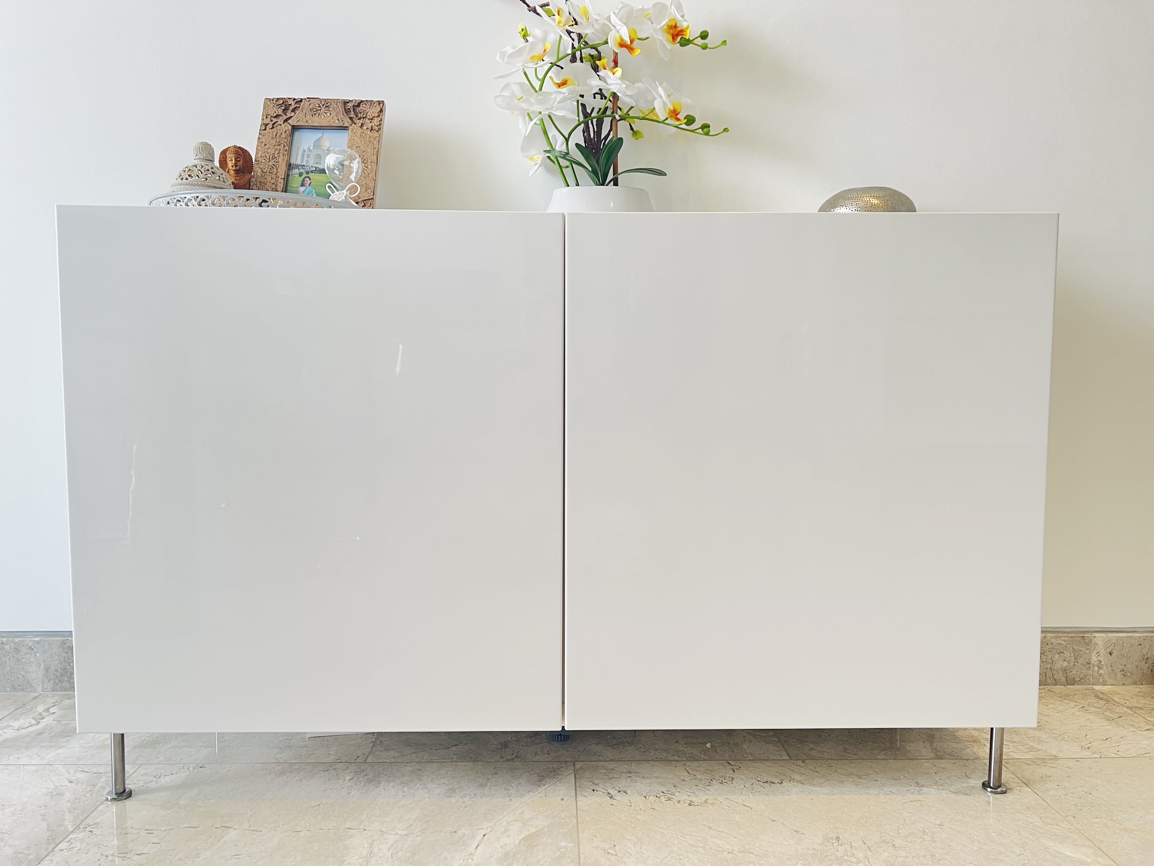 Ikea Besta with Selsviken doors, Furniture & Home Living