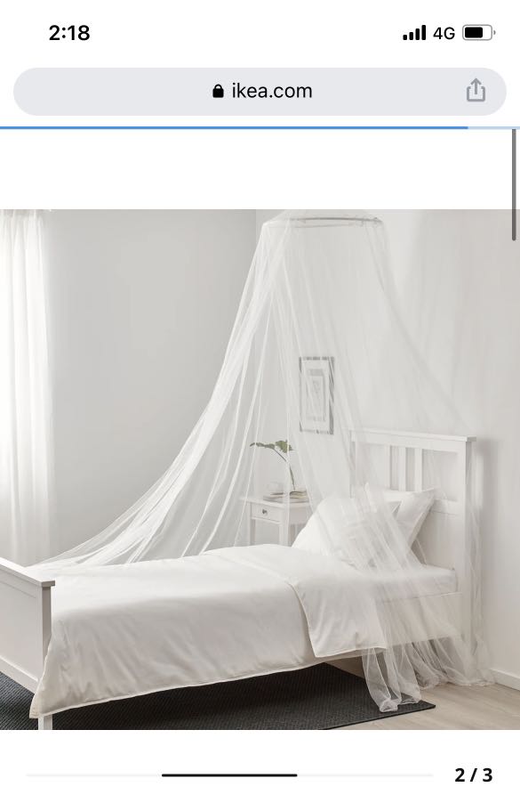 IKEA BRYNE Mosquito Net, Furniture & Home Living, Bedding & Towels on
