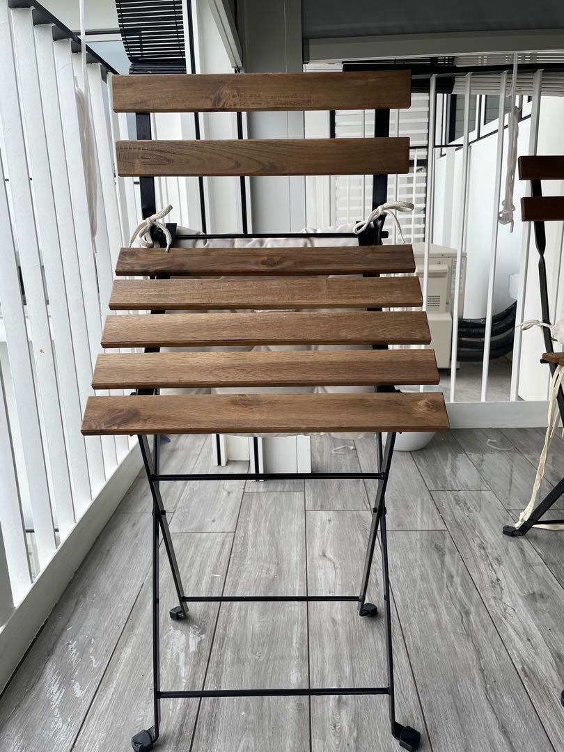 IKEA outdoor dining table and chair, Furniture & Home Living, Furniture