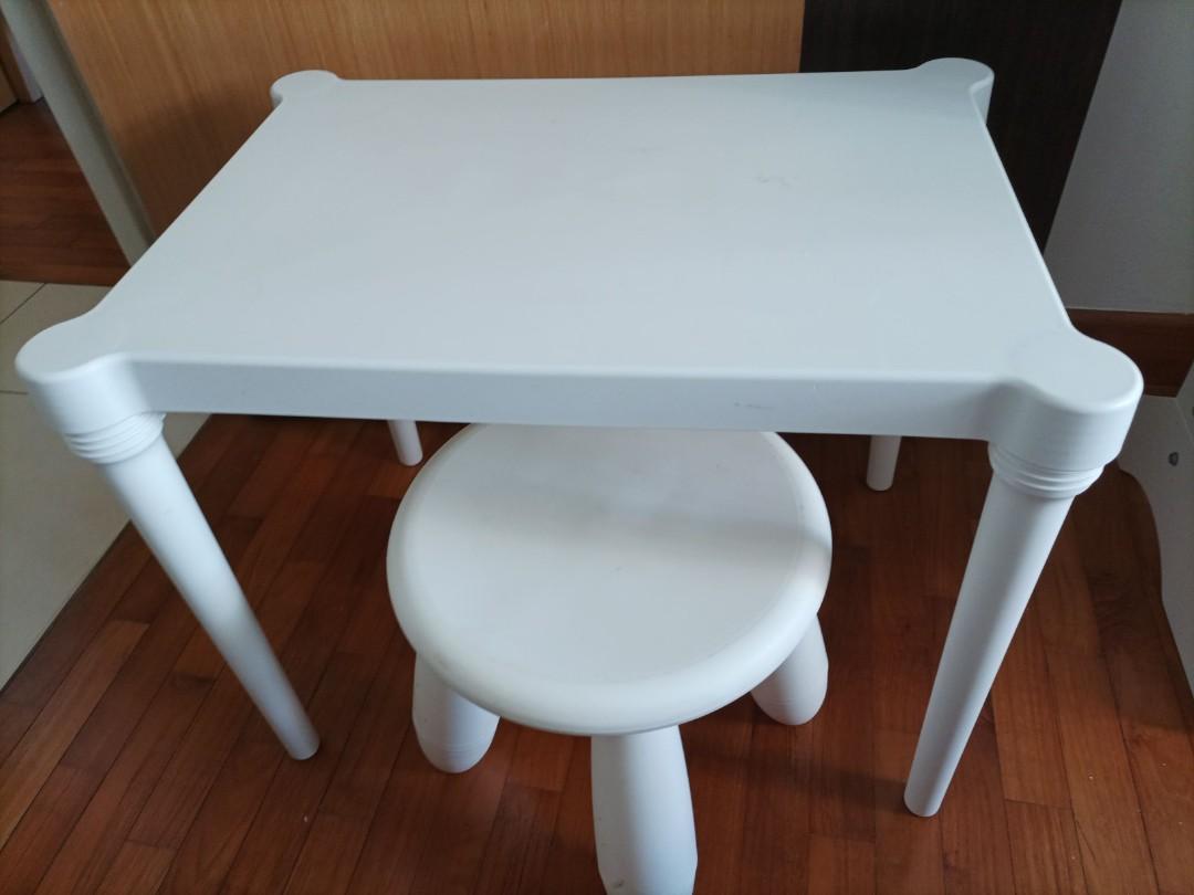 IKEA Table and chair for the children, Furniture & Home Living, Furniture, Tables & Sets on