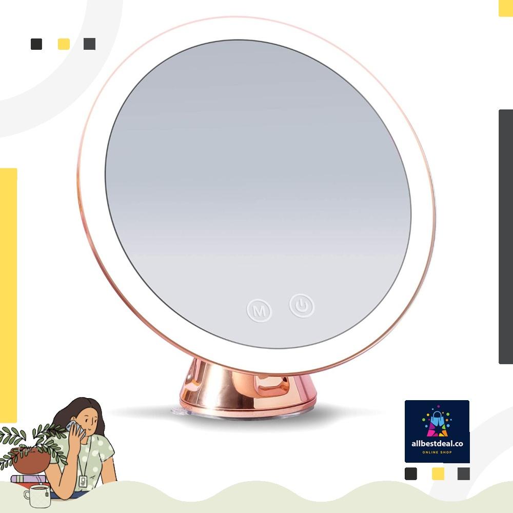 instock Fancii Rechargeable 10X Magnifying Makeup Mirror with 3