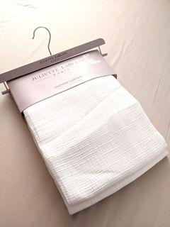 Juliette LaBlanc White Shower Curtain (Cloth) with Liner