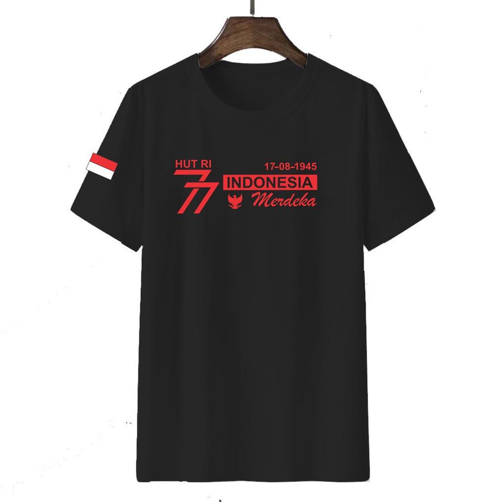 KAOS KEREN - KAOS INDONESIA MERDEKA / 391 / KAOS HUT RI 77, Fesyen Pria