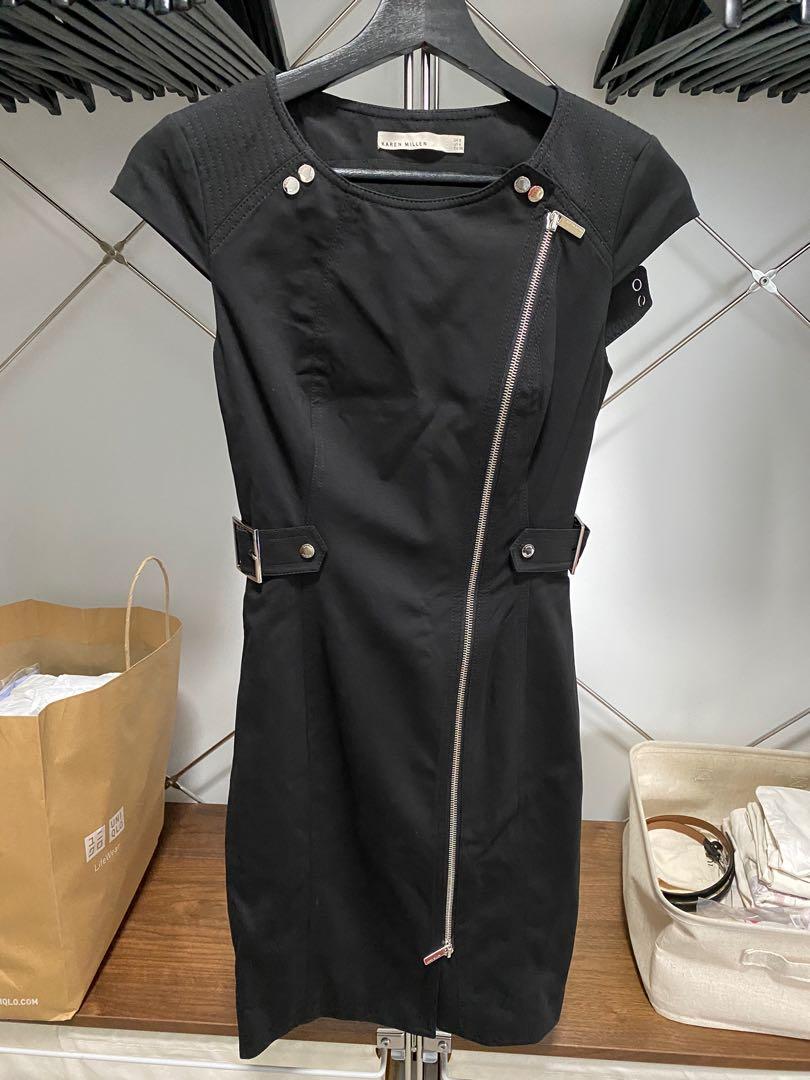 Karen Millen Black Dress with zip