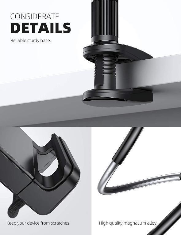 Lamicall Gooseneck Tablet Holder, Flexible Tablet Stand 360