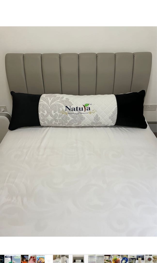 Long bolster pillow King and Queen, Furniture & Home Living