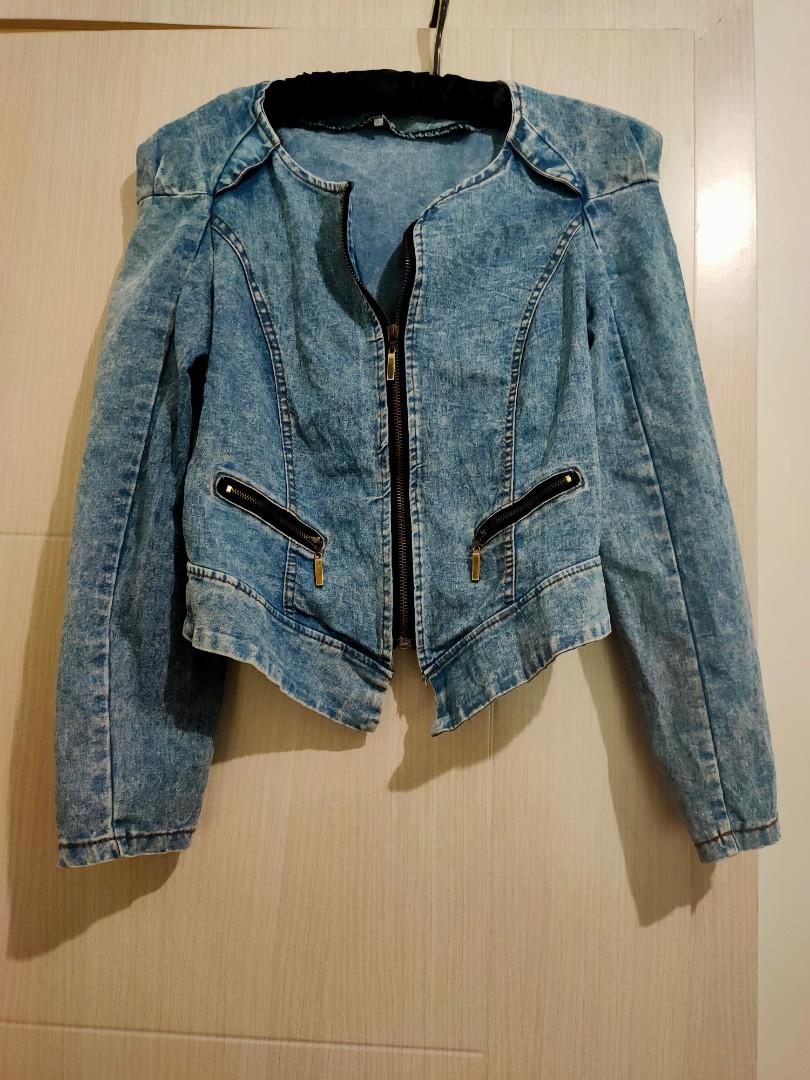 Maong / denim jacket, Women's Fashion, Coats, Jackets and Outerwear on ...