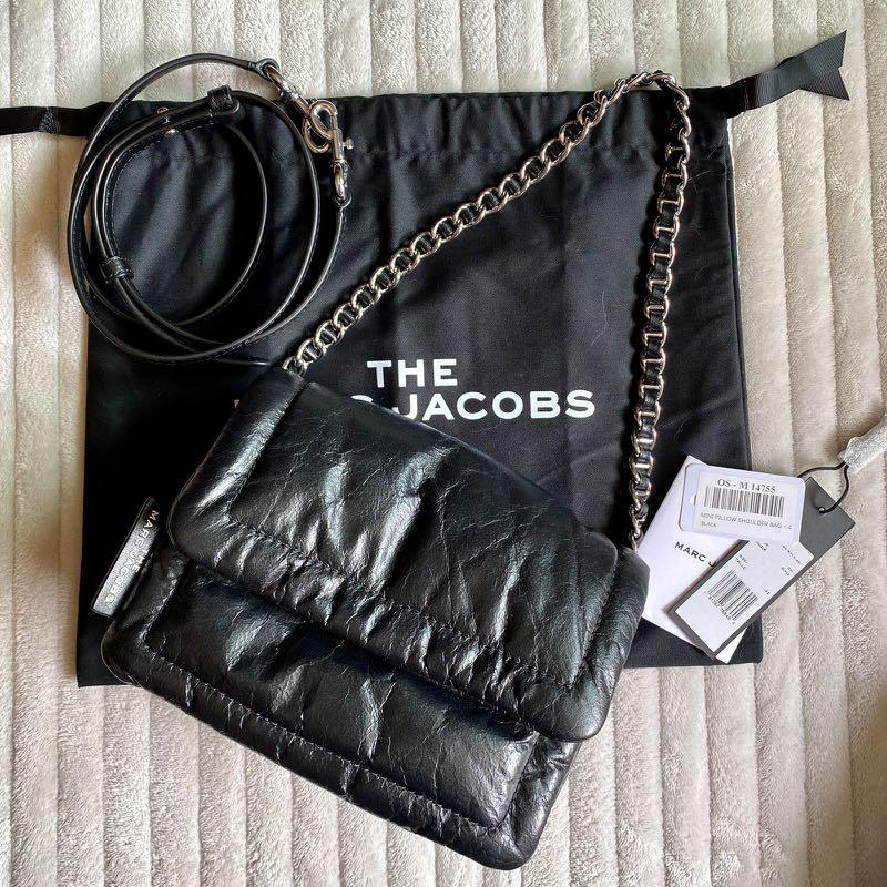 MARC JACOBS: The Pillow bag in ultralight leather - Grey