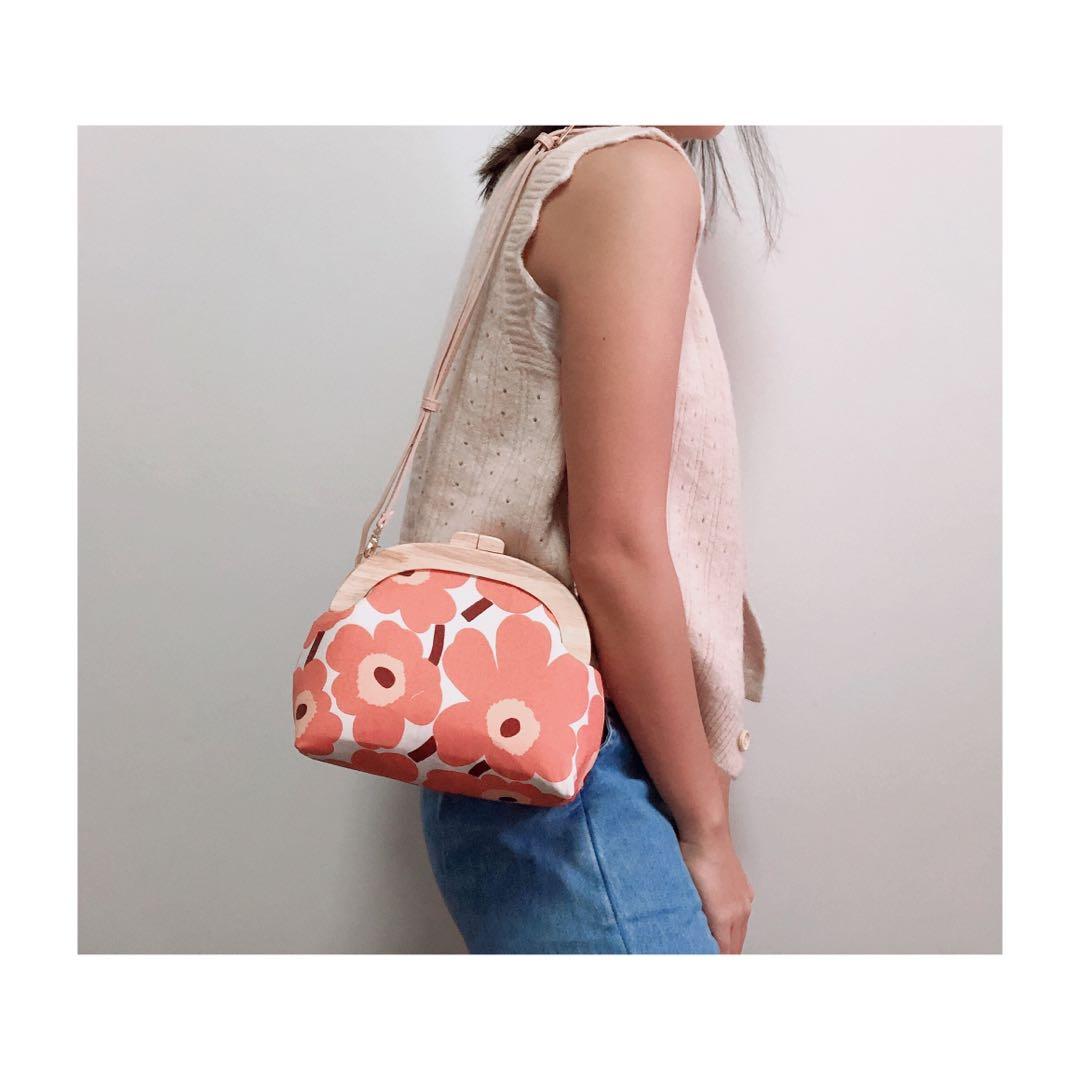 Marimekko top leather bag