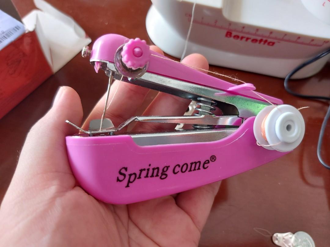 Mesin Jahit Mini + Hand Sewing Machine, Perabotan Rumah di Carousell