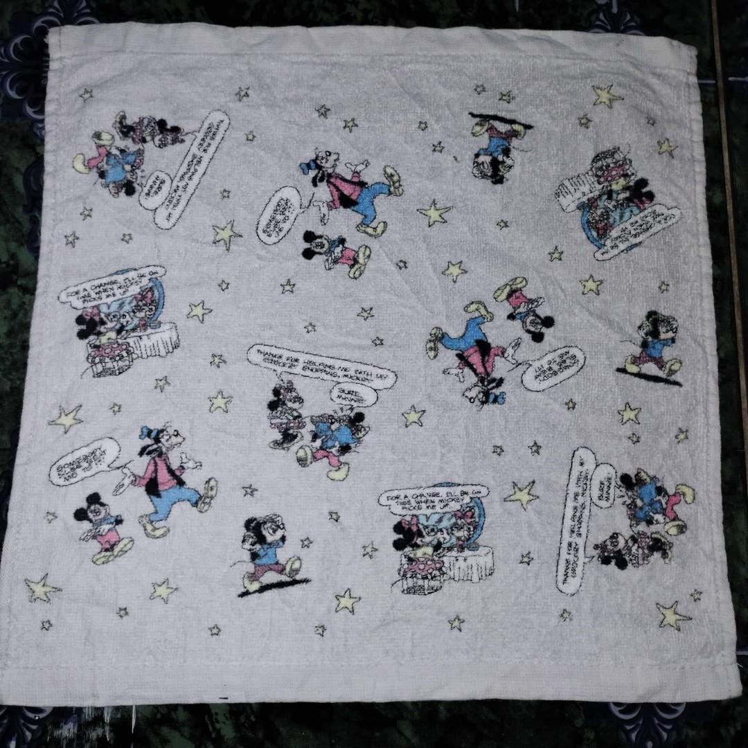 Mickey mouse FACE TOWEL 14×14 (Category: Towels, Napkins & Holders) located in Cagayan de Oro. Submitted by mmmdshop (Listing ID 1177011143, Image 1). Description: Large face towel 14x14 from Japan slightly used to good as new. JAPAN SOURCE. CHECKOUT OUR FB PAGE "HOUSE OF SCARVES COLLECTION"..