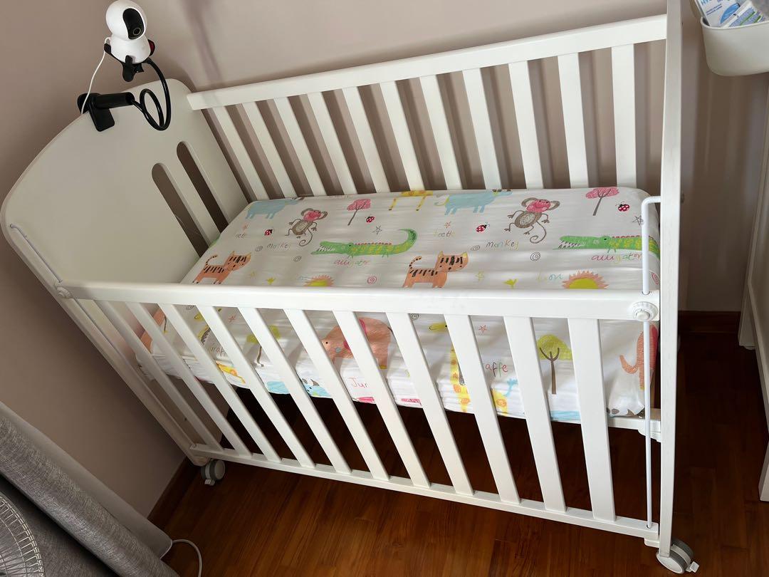 Latex foam baby cot deals