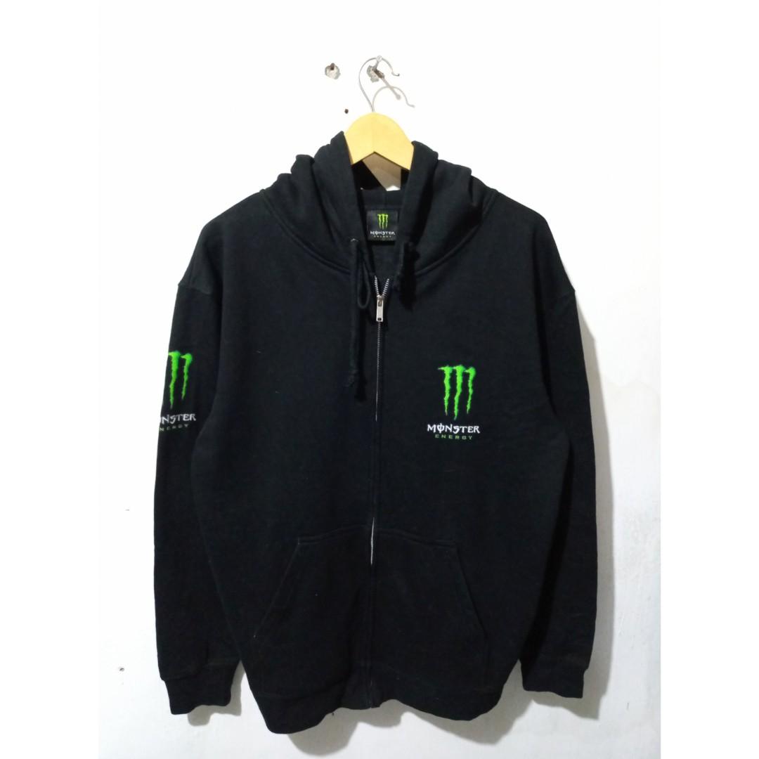 Monster Energy, Fesyen Pria, Pakaian , Baju Luaran di Carousell