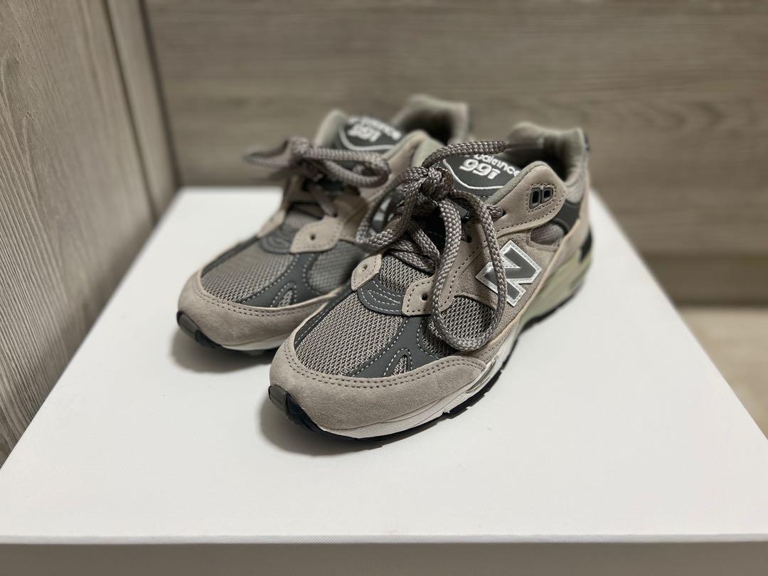 NEW BALANCE 991 W991GL - MADE IN ENGLAND - GREY, 女裝, 鞋, 波鞋