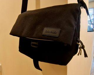 New Condition CRUMPLER sling bag - Shape of Character Foldover Messenger - iPad- laptop bag