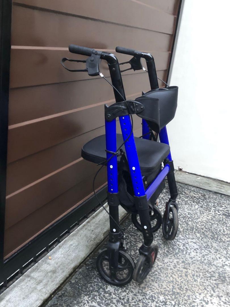 New Imported OASIS SPACE Heavy Duty Rollator Walker Bariatric Rollator Walker with Large Seat