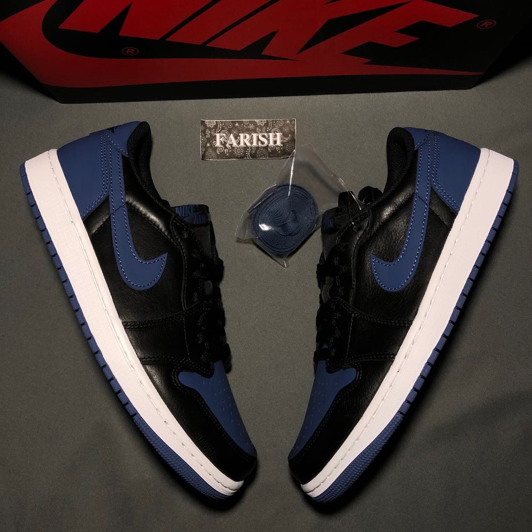 Nike Air Jordan 1 Low OG Mystic Navy, Men's Fashion, Footwear, Sneakers