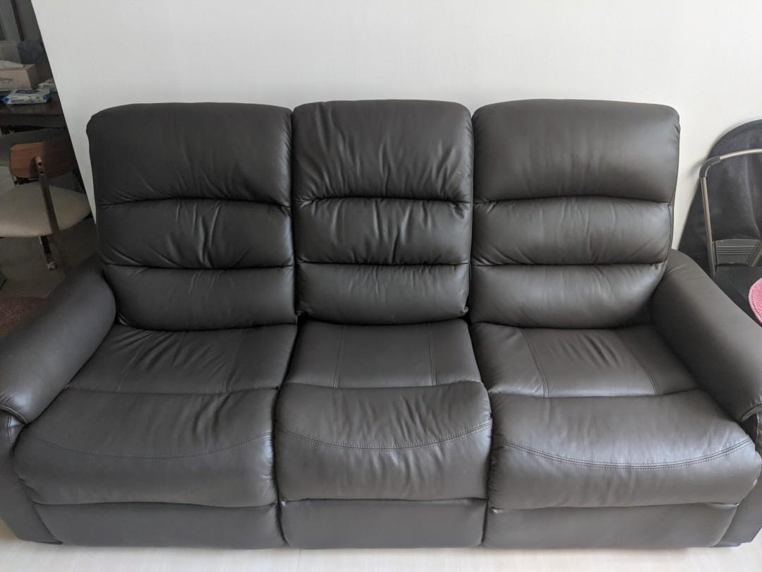 Nitori 3 Seat Electrical Recliner Sofa, Furniture & Home Living