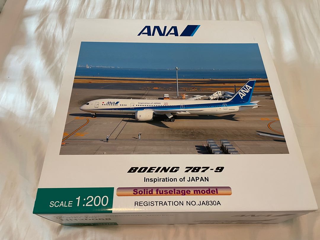 Official ANA 1:200 Boeing 787-9 JA830A model airplane, 興趣及遊戲 