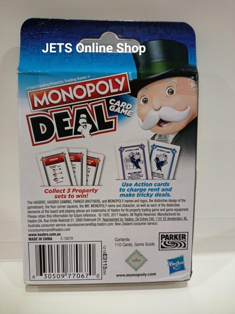 Original Hasbro Monopoly Deal Card Game, Hobbies & Toys, Toys & Games on  Carousell