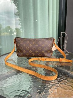 LOUIS VUITTON Monogram Vernis Houston Hand Bag Baby Blue M91005 LV