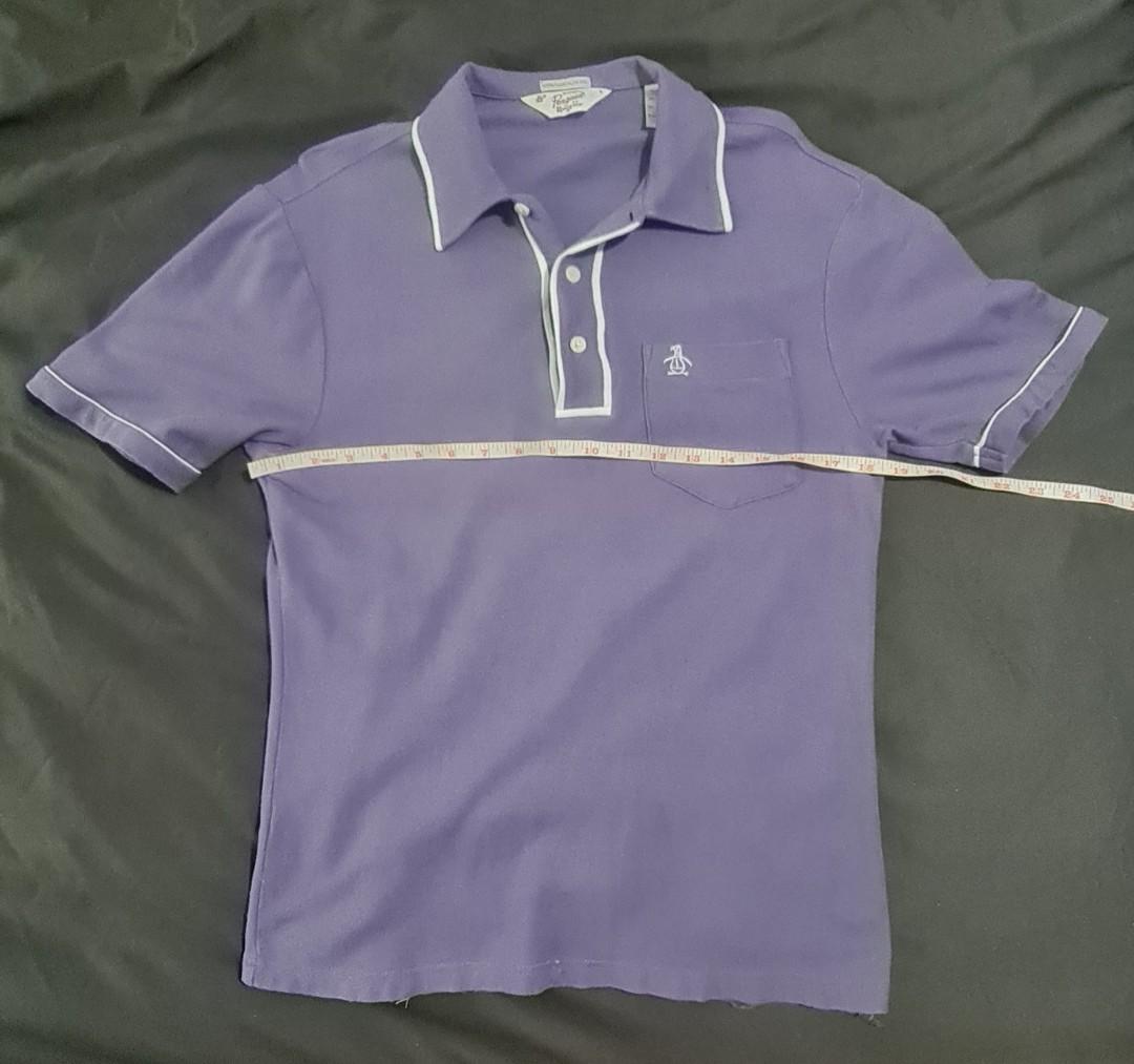 Original Penguin (Category: Tshirts & Polo Shirts ) located in Manila. Submitted by agentus (Listing ID 1176829402, Image 1). Description: Original Penguin size Small W 19 L26 color violet 9/10 personal item Authentic 💯.
