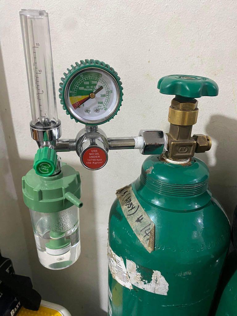 Nasal Cannula And Oxygen Tank