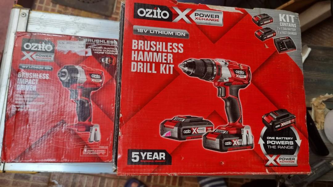 Ozito power x top change drill