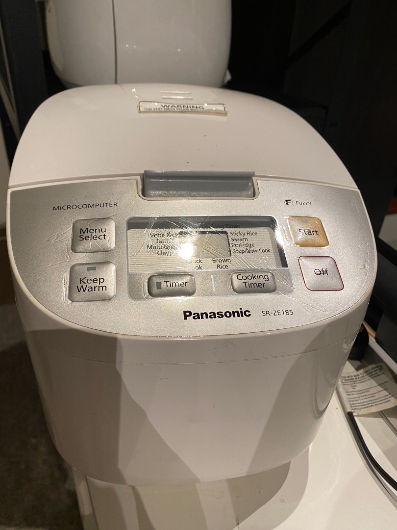 Panasonic Rice Cooker SRZE185, TV & Home Appliances, Kitchen