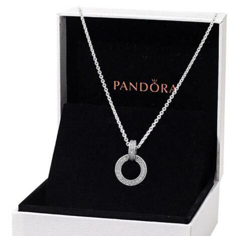 Pandora circle charm 2025 necklace