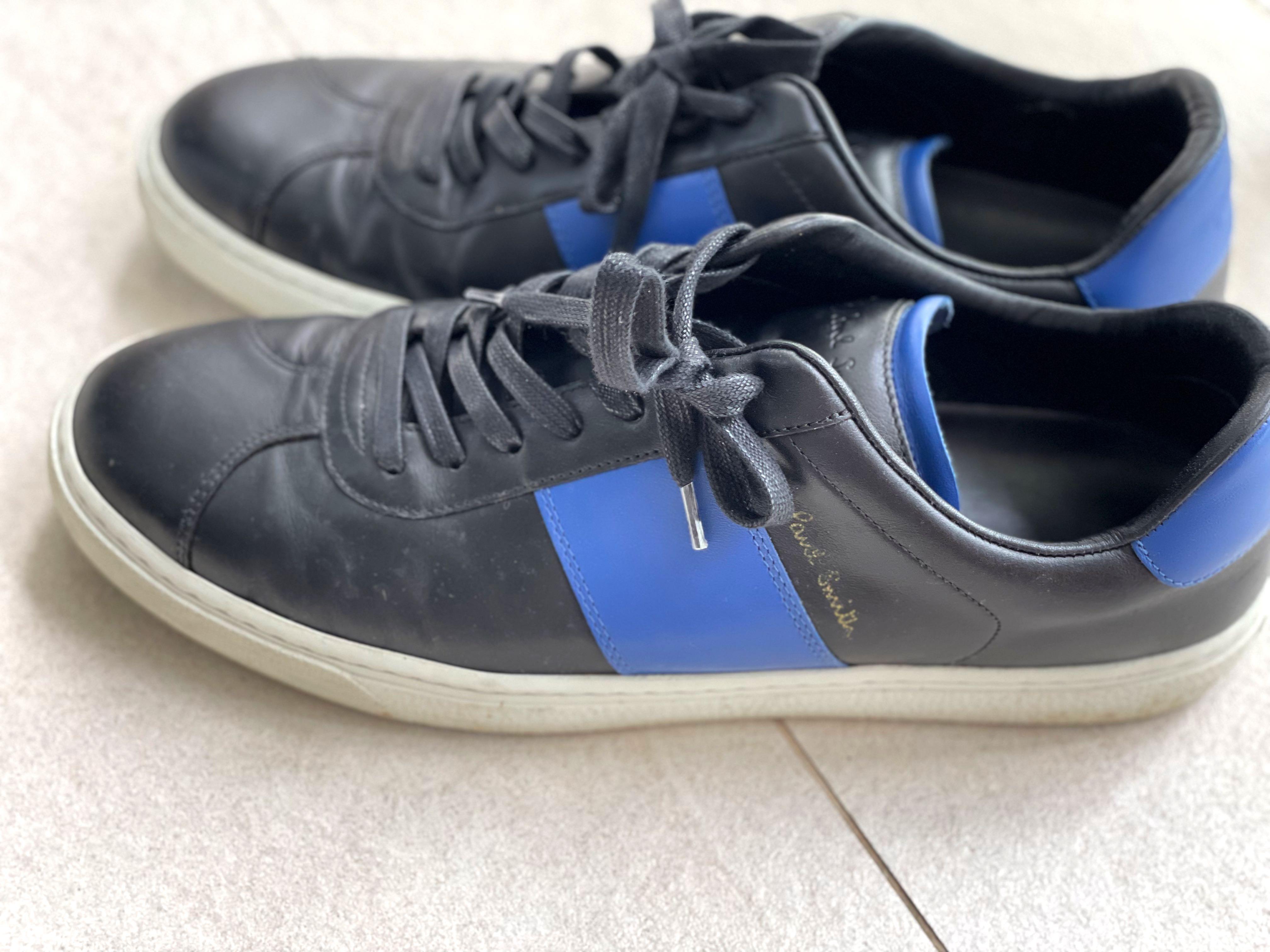 Paul Smith men's shoe Levon black blue tab, Men's Fashion, Footwear,  Sneakers on Carousell