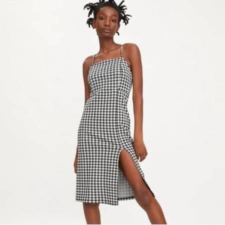 Pull and bear cheap gingham dress