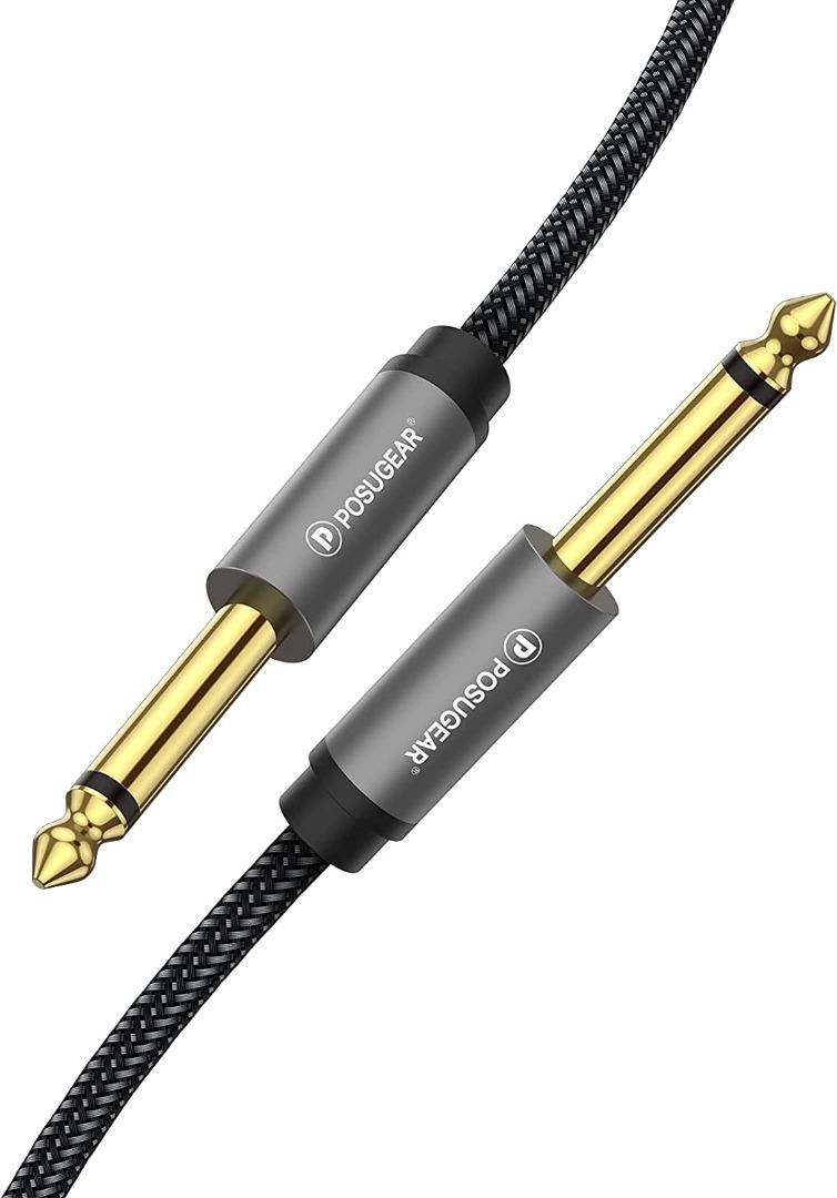 POSUGEAR 3.5mm to 6.3mm 1 male to 2 male 1M 