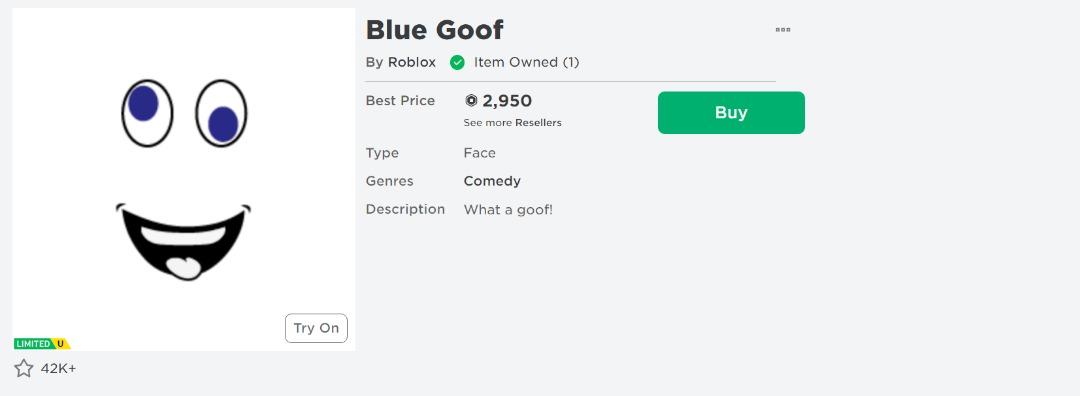 Blue Goof - Roblox