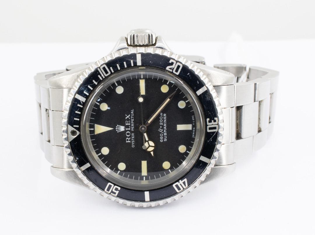 Sale Rolex Vintage Submariner 5513 Non serif dial box and papers
