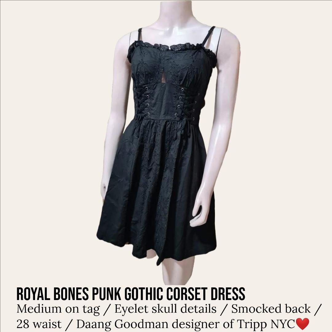 Royal Bones By Daang Gothic Punk Dress Tripp Nyc Creatordesigner Womens Fashion Dresses 8849