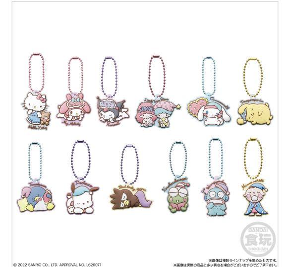 Sanrio Character Gummy Candy Free Keychain (Category: Character Goods) located in Santa Rosa. Submitted by bellesdreamph (Listing ID 1176872725, Image 1). Description: Sanrio Characters Gummy Candy Free Keychain Size approx H4~7cm Released:January 24, 2022 Keychain only The 12 kinds of rubber mascots have a cute sleeping design for each pose! 1. Hello Kitty - not avail 2. My Melody - 5pcs 3. Kuromi - 1pc 4. Little Twin Stars - 1pc 5. Cinnamoroll 