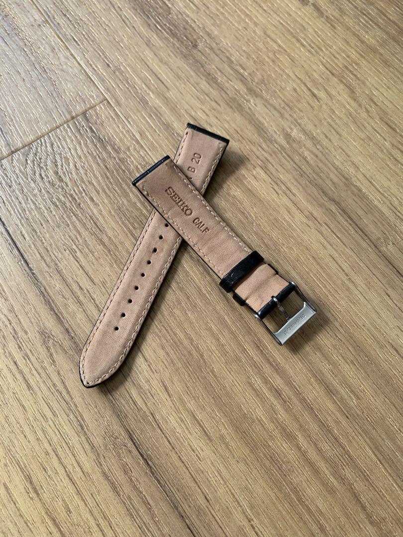 Seiko calf leather watch strap, Luxury, Watches on Carousell