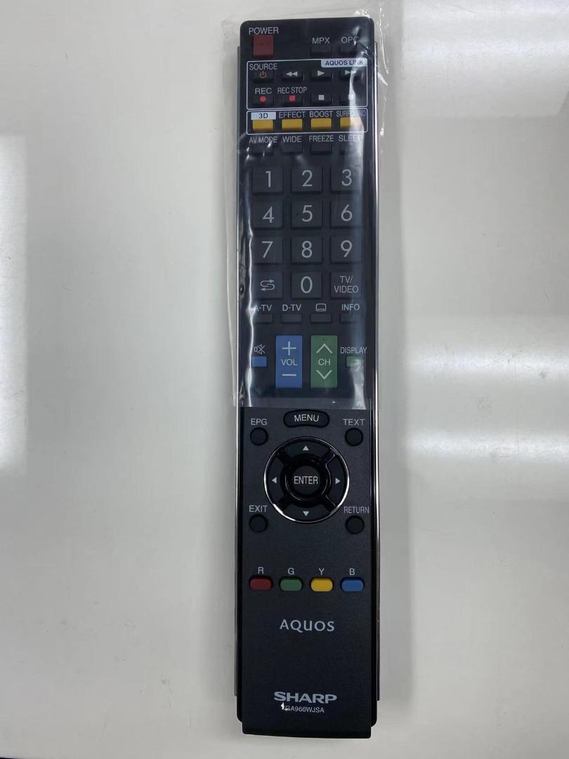 Sharp Aquos 聲寶牌 TV Remote Control 原廠遙控器 全新 GA966WJSA, 家庭電器, 電視 & 其他娛樂