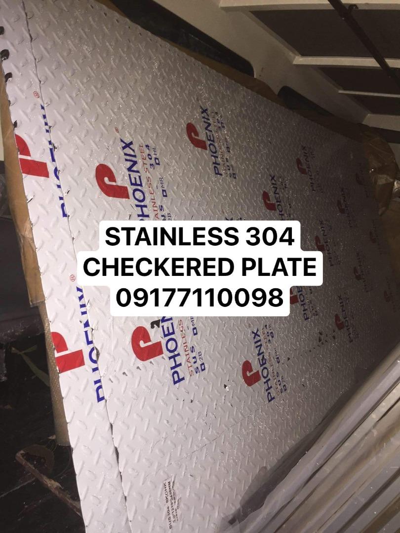 Stainles 304 Checkered Plate (Category: Construction & Building Materials) located in Manila. Submitted by joeyroque09 (Listing ID 1176915477, Image 2). Description: TAKEZO INDUSTRIAL SUPPLY Location: Mayhaligue St. Abad Santos, Manila Waze: Takezo Industrial Supply (Tondo, Manila) Land mark: Uno High School Tabon 1, Centennial Road, Kawit, Cavite Waze: Takezo Industrial Supply (Kawit) Land mark: Phoenix Gas Station beside Mana Town Center TALK T